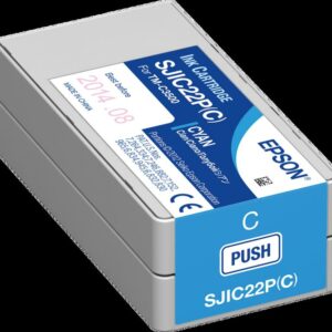 Cartouche d’encre Epson SJIC22P(C) cyan pour ColorWorks C3500
