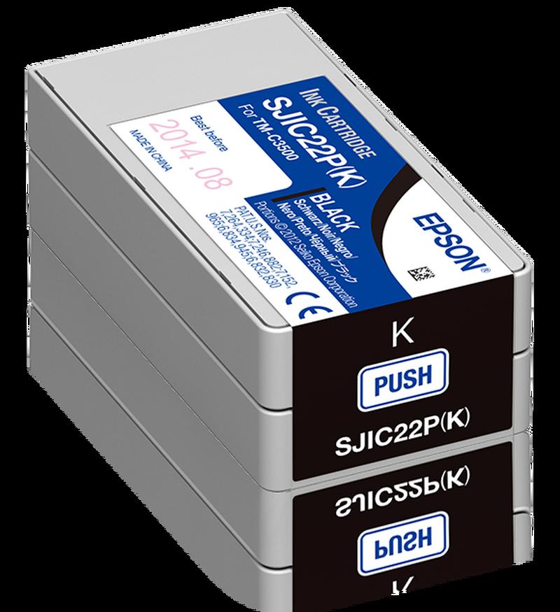 Cartouche d’encre Epson SJIC22P(K) noir pour ColorWorks C3500