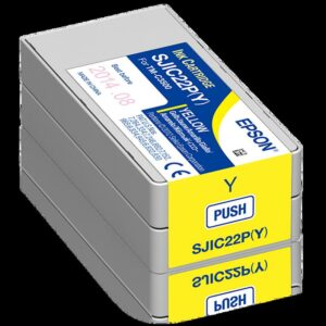 Cartouche d’encre Epson SJIC22P(Y) jaune pour ColorWorks C3500