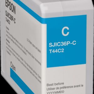 Cartouche d’encre Epson SJIC36P(C) cyan pour ColorWorks CW-C6000 / CW-C6500