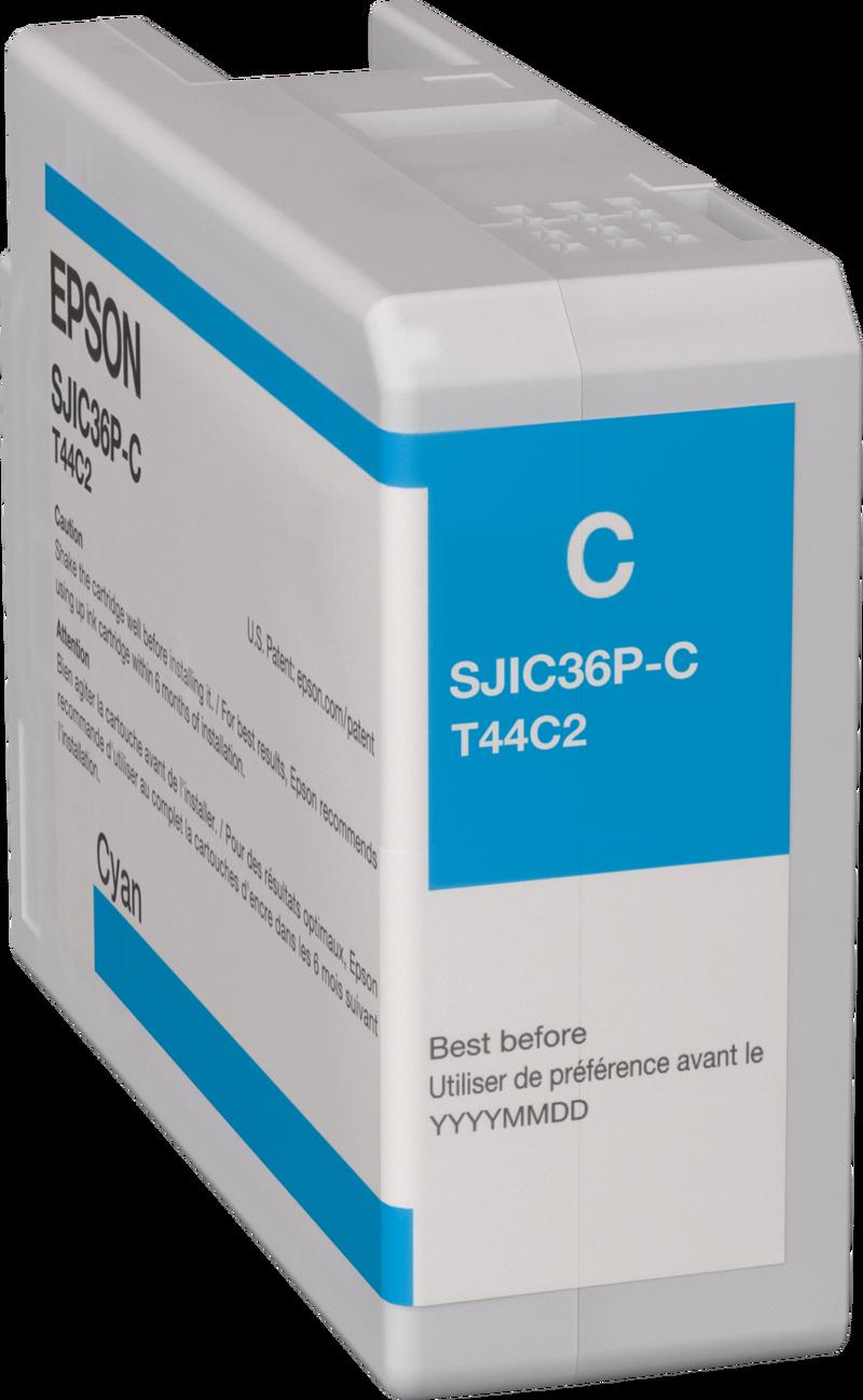 Cartouche d’encre Epson SJIC36P(C) cyan pour ColorWorks CW-C6000 / CW-C6500