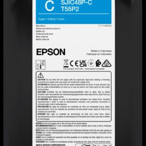 Cartouche d’encre Epson SJIC48P-C cyan pour ColorWorks CW-C8000e