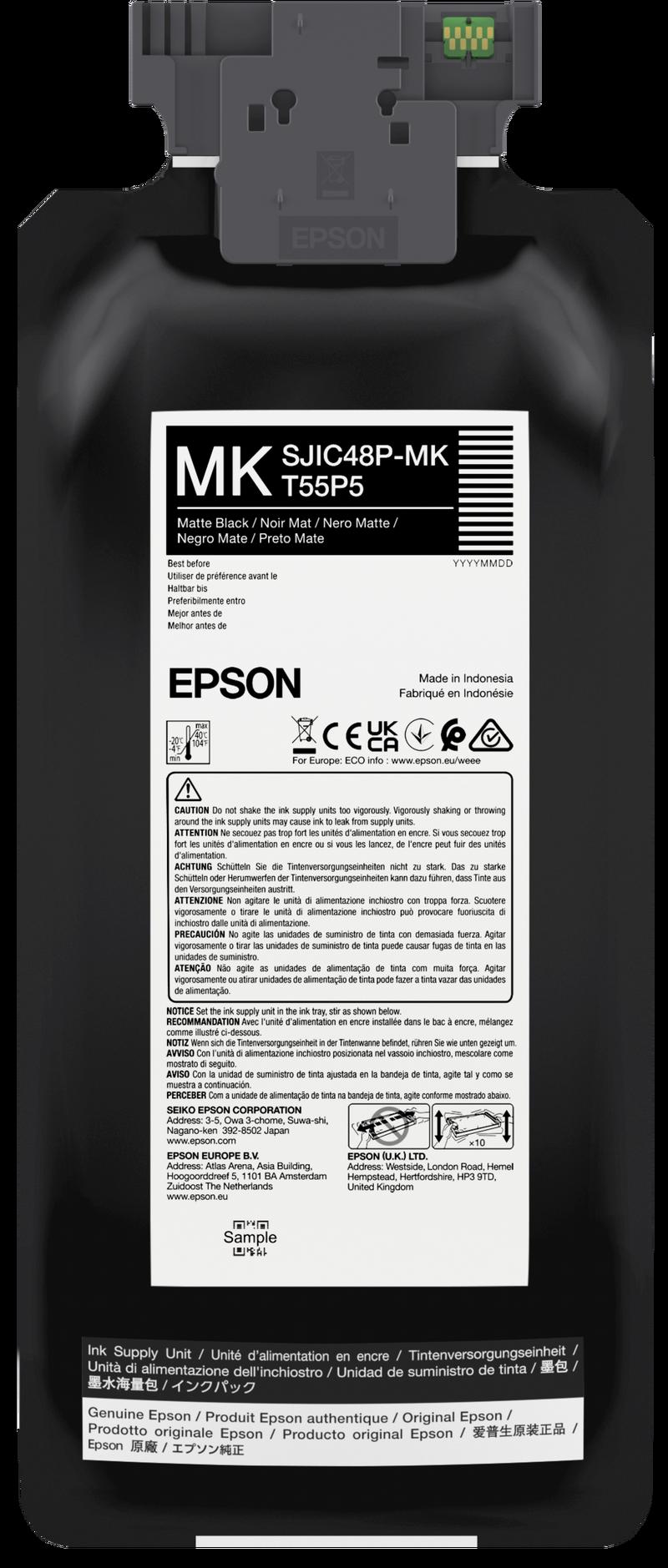 Cartouche d’encre Epson SJIC48P-MK noir mat pour ColorWorks CW-C8000e