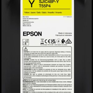 Cartouche d’encre Epson SJIC48P-Y jaune pour ColorWorks CW-C8000e
