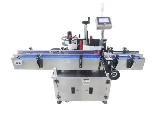 Étiqueteuse automatique produits ronds B-18 sur convoyeur